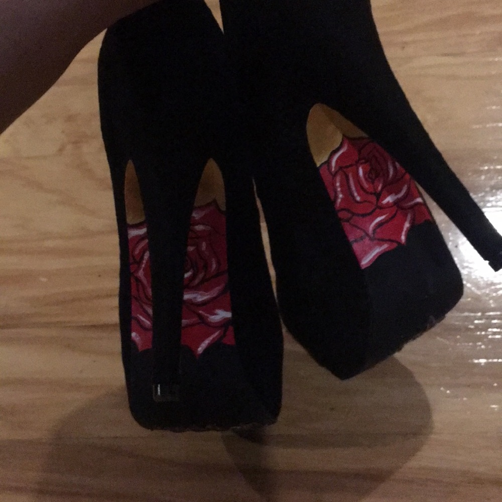 Hand painted heels
